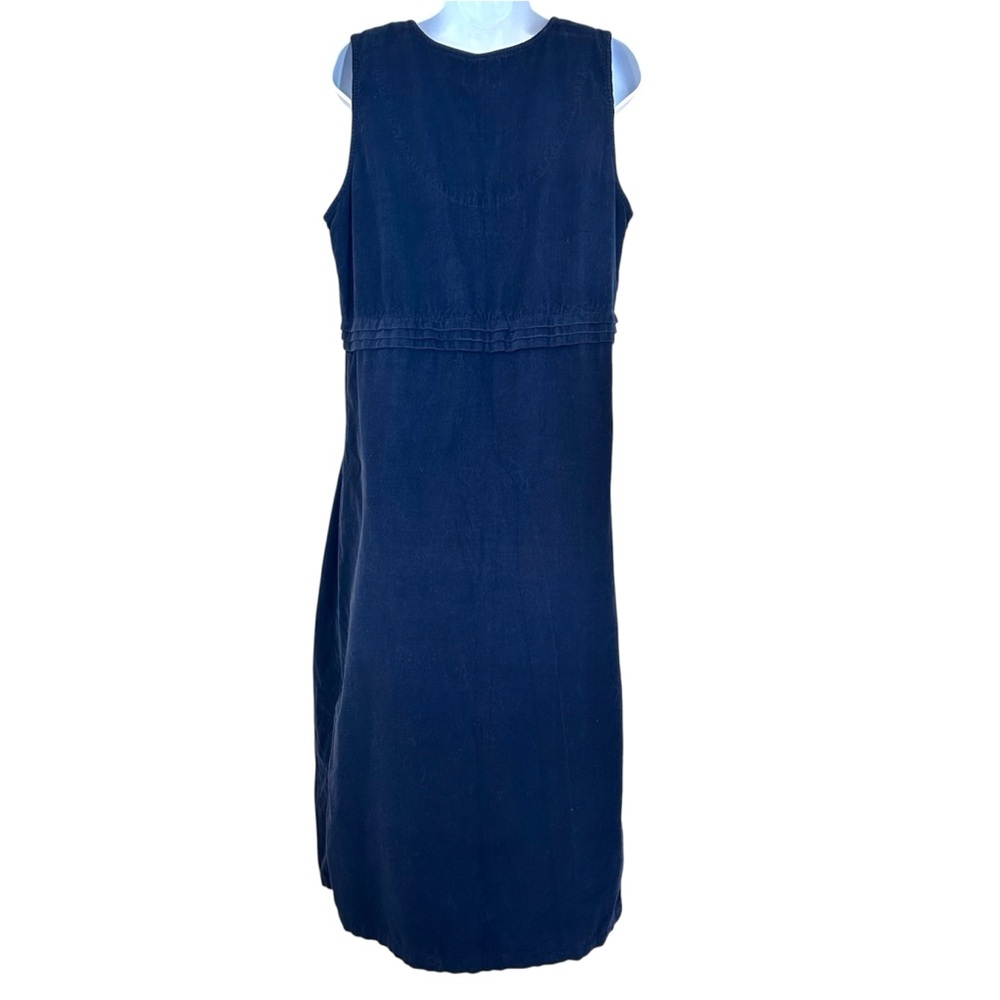 Christopher & Banks Vtg 90s Corduroy Button Front Midi Jumper Dress L Teacher - Picture 6 of 10